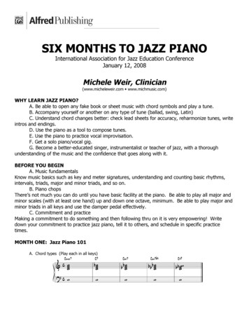 SIX MONTHS TO JAZZ PIANO - Home - MichMusic