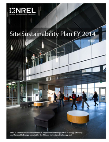 Site Sustainability Plan FY 2014 - NREL