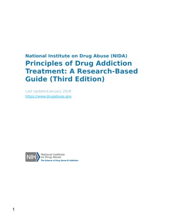 National Institute On Drug Abuse (NIDA) Principles Of Drug Addiction .