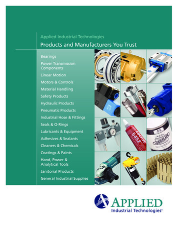 Products And Manufacturers You Trust - Applied