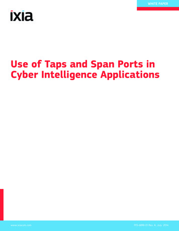 Use Of Taps And Span Ports In Cyber Intelligence Applications