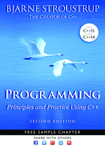 Programming: Principles And Practice Using C 