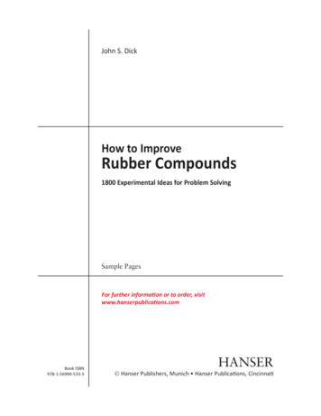How To Improve Rubber Compounds (2nd Edition)