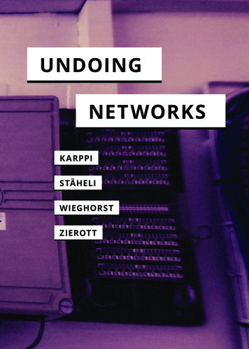 Undoing Networks - Meson.press