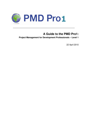 Project Management For Development Professionals Level 1