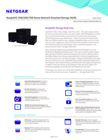 ReadyNAS 300/500/700 Series Network Attached Storage (NAS)