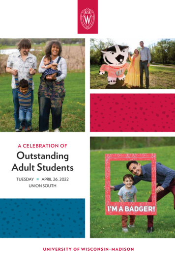 A CELEBRATION OF Outstanding Adult Students