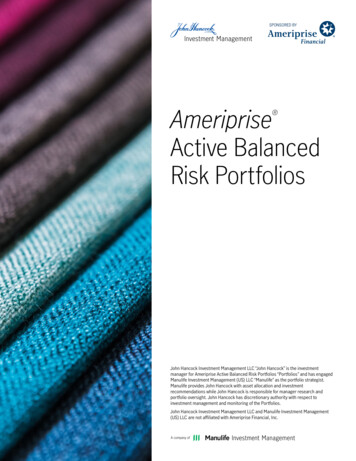 Active Balanced Risk Portfolios - Ameriprise Financial