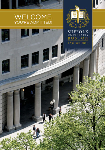 Admitted Student - Suffolk University In Boston - Suffolk University