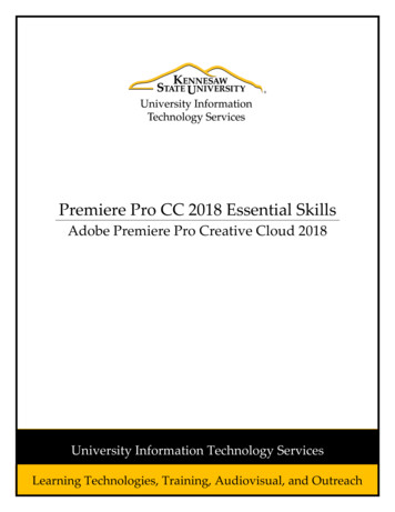 Premiere Pro CC 2018 Essential Skills