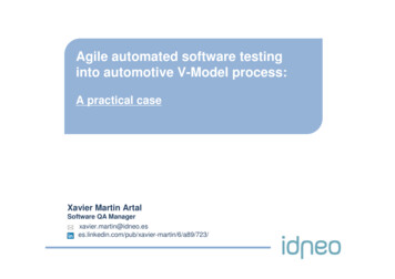 Agile Automated Software Testing Into Automotive V 