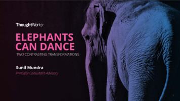 ELEPHANTS CAN DANCE