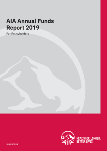 AIA Annual Funds Report 2019