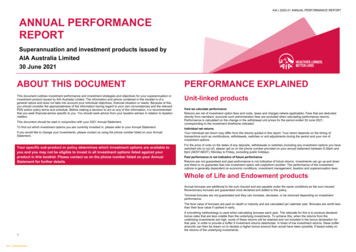 AIA Annual Performance Report 2021 FINAL HL Update