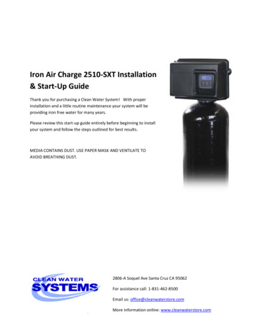 Iron Air Charge 2510-SXT Installation & Start-Up Guide - Clean Water Store