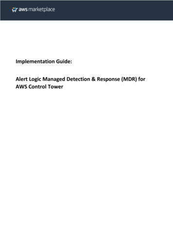 Implementation Guide: Alert Logic Managed Detection & Response (MDR .