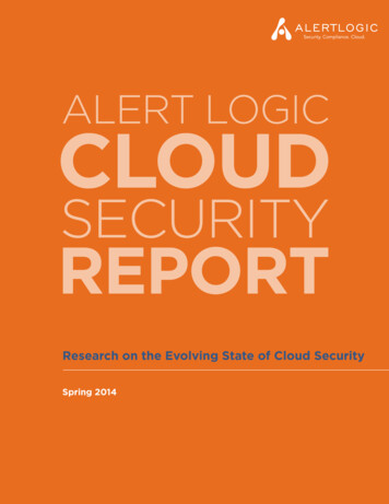 Research On The Evolving State Of Cloud Security - Alert Logic