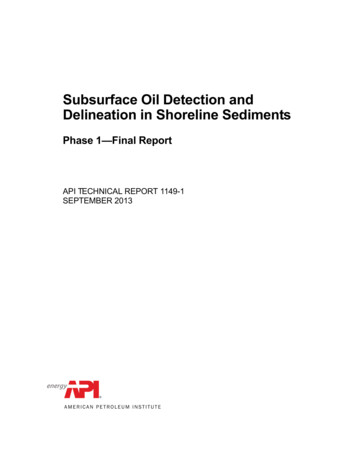 Subsurface Oil Detection And Delineation In Shoreline Sediments