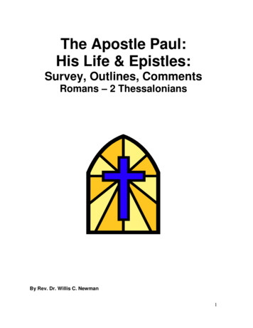 The Apostle Paul: His Life & Epistles