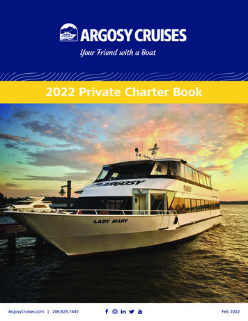 2022 Private Charter Book - Argosy Cruises
