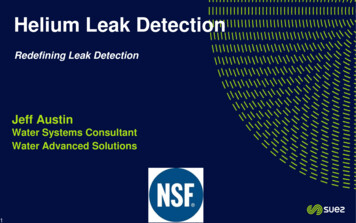 Helium Leak Detection - PNWS-AWWA