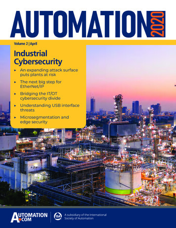 Volume 2 April Industrial Cybersecurity