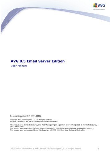 AVG 8.5 Email Server Edition - AVG AntiVirus