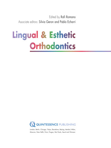 Lingual & Esthetic Orthodontics - Quintpub