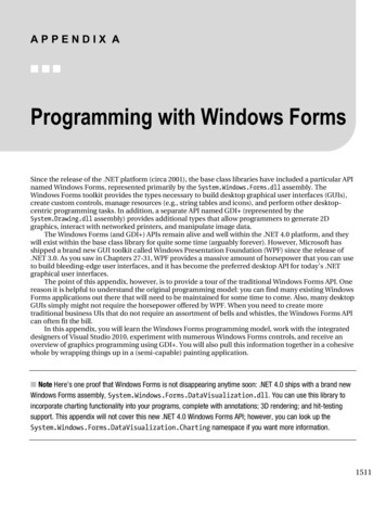 Programming With Windows Forms - Springer