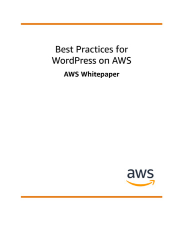 Best Practices For WordPress On AWS - AWS Whitepaper