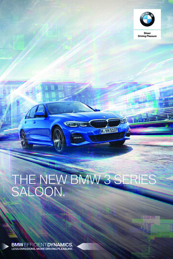 THE NEW BMW 3 SERIES SALOON.