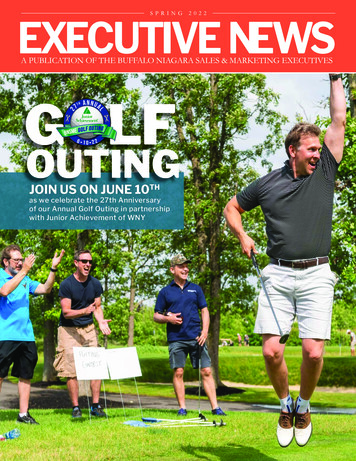 A Publication Of The Buffalo Niagara Sales & Marketing Executives Golf