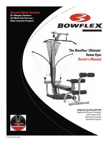 The Bowflex Ultimate Home Gym Owner's Manual