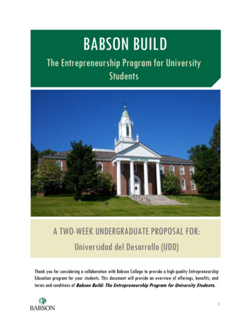 Babson Build