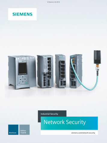 Industrial Security Network Security - Siemens