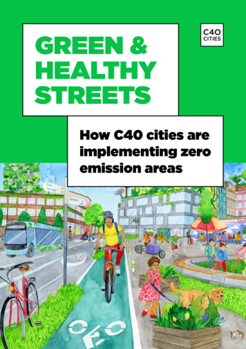 GREEN & HEALTHY STREETS - Transformative Urban Mobility .