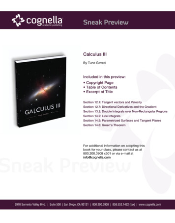 Calculus III - Cognella