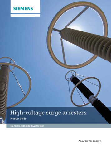 High-voltage Surge Arresters - Siemens Energy AG