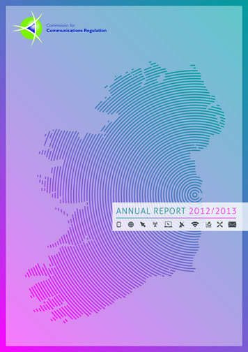 ANNUAL REPORT 2012 2013 - Dáil Éireann