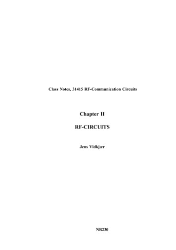 ChapterII RF-CIRCUITS