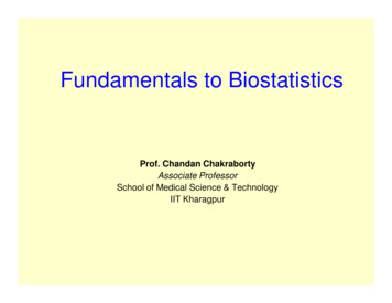 Fundamentals To Biostatistics