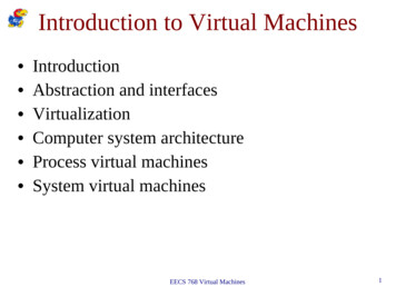 Introduction To Virtual Machines - ITTC