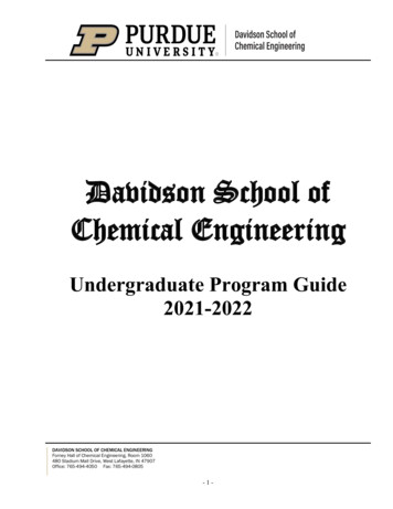 Davidson School Of Chemical Engineering