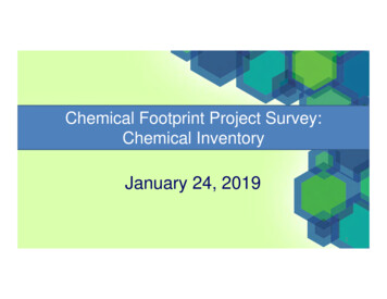 Chemical Footprint Project Survey: Chemical Inventory