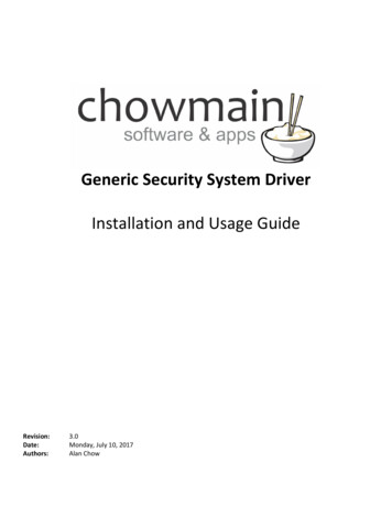 Generic Security System Driver