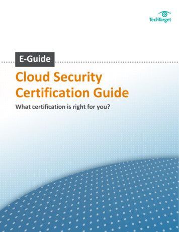 Cloud Security Certification Guide
