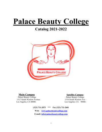 Palace Beauty College - Laca.edu