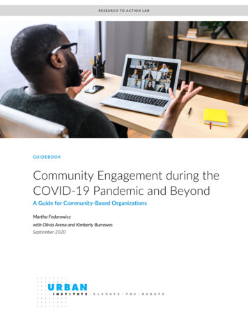 GUIDEBOOK Community Engagement During The COVID-19 .