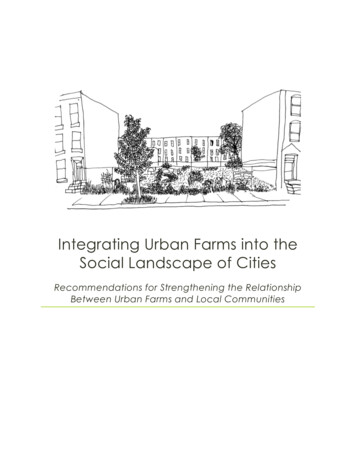 Integrating Urban Farms Into The Social Landscape Of 