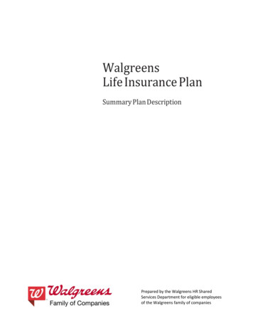 Walgreens Life Insurance Plan